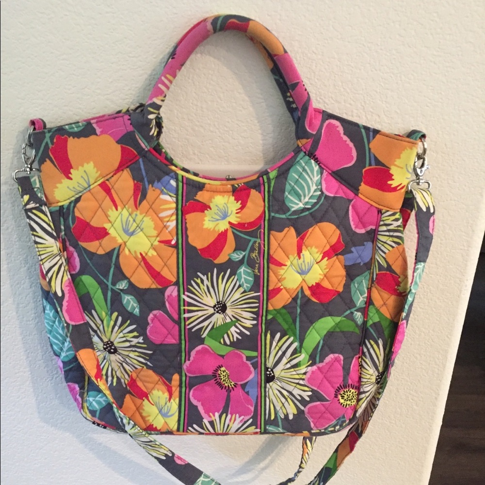 Large Vera Bradley Purse with Crossbody Strap